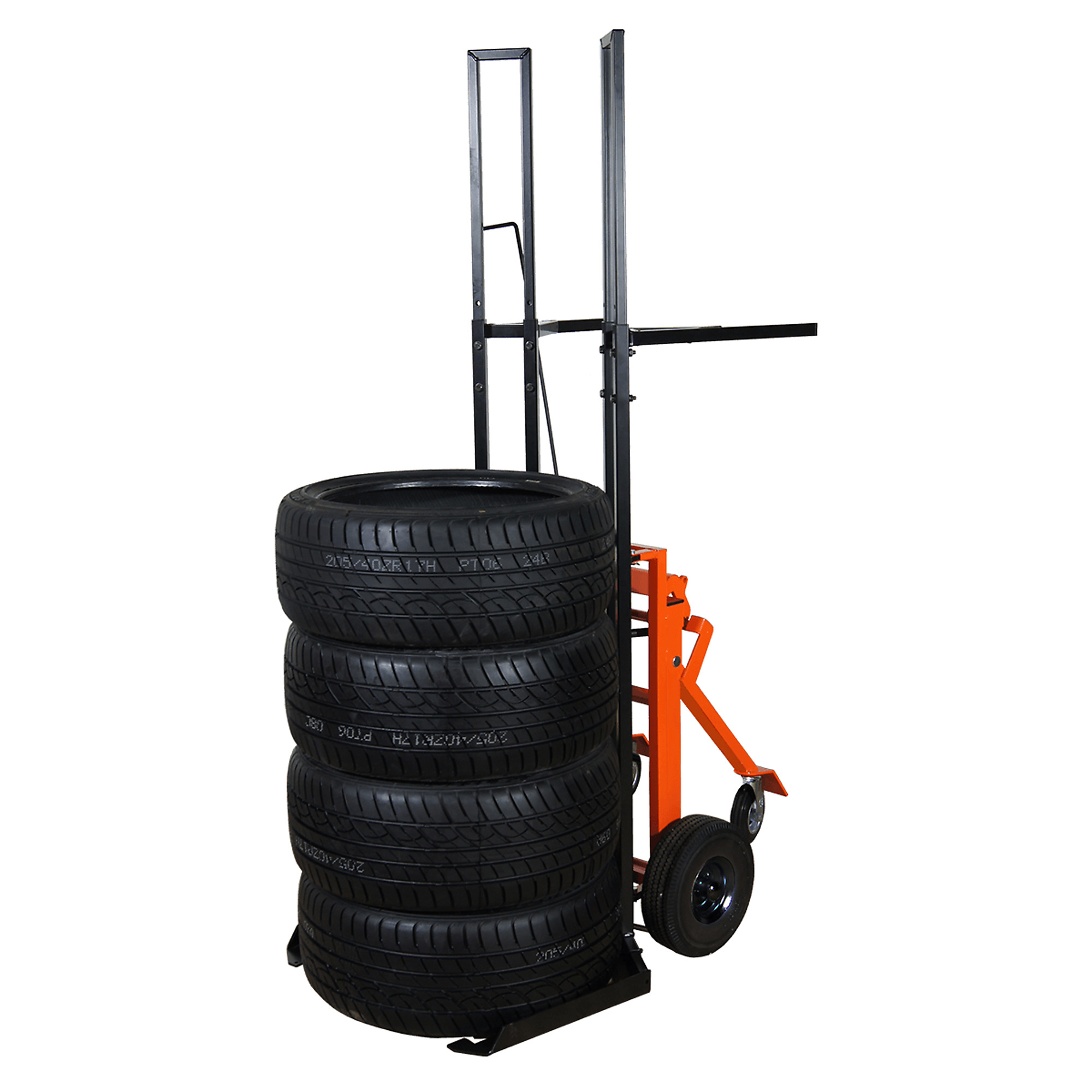 Martins Industries Tire Rider Ergonomic Tire Cart — Adjustable Forks, Flat-Free Tires, Model# MPTC